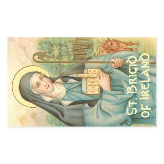 St. Brigid of Ireland (M 014) Rectangular Sticker