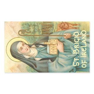 St. Brigid of Ireland (M 014) Rectangular Sticker