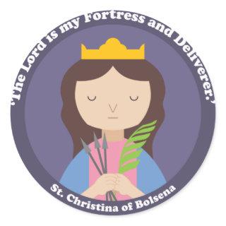 St. Christina of Bolsena Classic Round Sticker