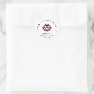 St. Cloud State Huskies Mascot Head Logo Classic Round Sticker