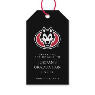St. Cloud State Huskies Mascot Head Logo Gift Tags