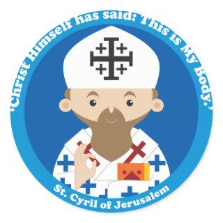 St. Cyril of Jerusalem Classic Round Sticker
