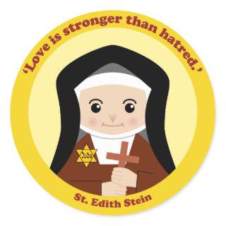 St. Edith Stein Classic Round Sticker