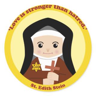 St. Edith Stein Classic Round Sticker