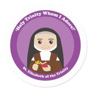 St. Elizabeth of the Trinity Classic Round Sticker
