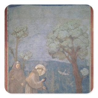 St. Francis Preaching to the Birds, 1297-99 Square Sticker