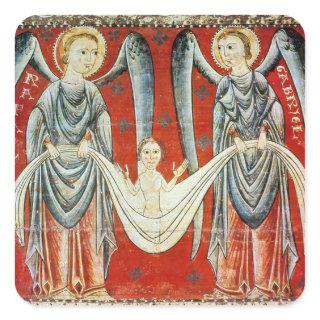 St. Gabriel and St. Raphael, c.1200 Square Sticker