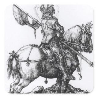 St. George and the Dragon, 1508 Square Sticker