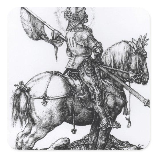 St. George and the Dragon, 1508 Square Sticker
