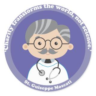 St. Guiseppe Moscati Classic Round Sticker