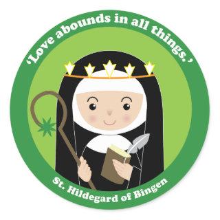 St. Hildegard Classic Round Sticker