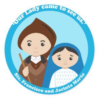 St. Jacinta and St.Francisco Marto Classic Round Sticker