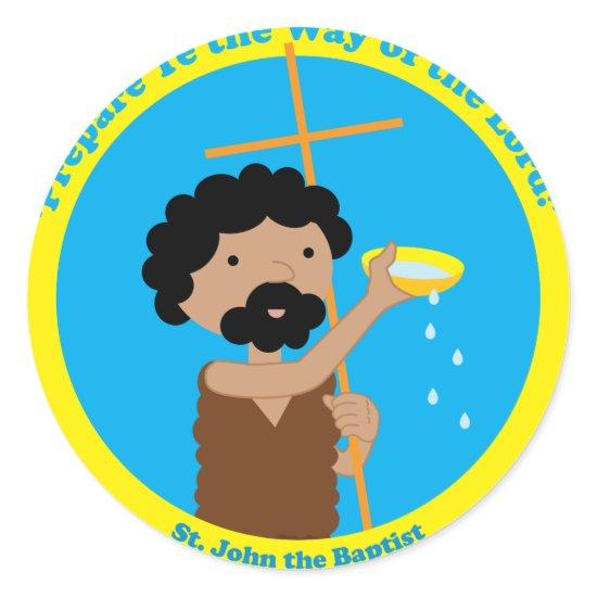 St. John the Baptist Classic Round Sticker