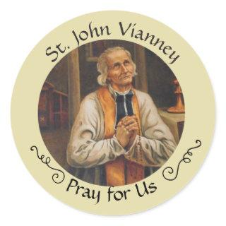 St. John Vianney Feast Aug 4 Classic Round Sticker