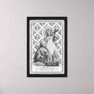 St. Joseph, Papal Symbols, and the SHJ (LT 02) Can Canvas Print