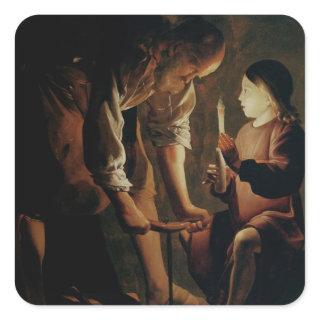 St. Joseph, the Carpenter Square Sticker