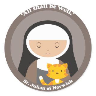 St. Julian of Norwich Classic Round Sticker
