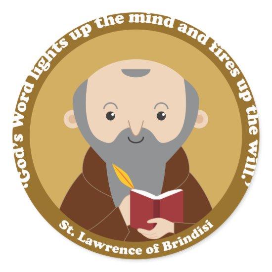 St. Lawrence of Brindisi Classic Round Sticker