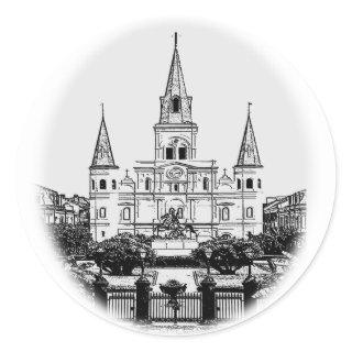 St Louis Cathedral Jackson Square New Orleans Classic Round Sticker