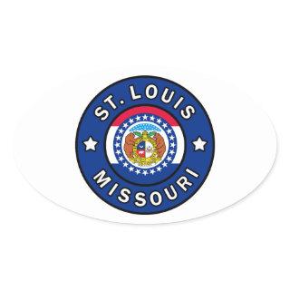 St. Louis Missouri Oval Sticker
