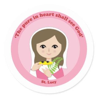 St. Lucy Classic Round Sticker