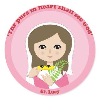 St. Lucy Classic Round Sticker