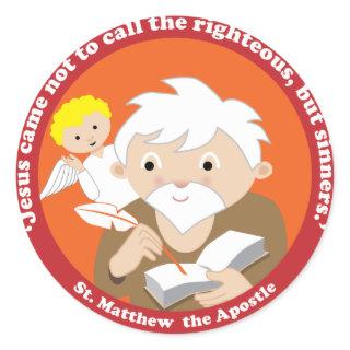 St. Matthew the Apostle Classic Round Sticker