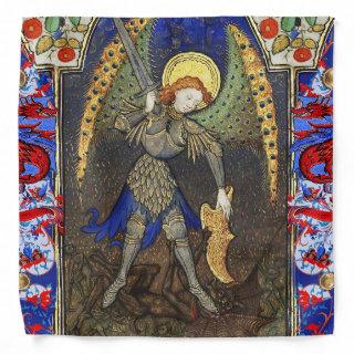 St. Michael the Archangel with Devil , Red Dragons Bandana