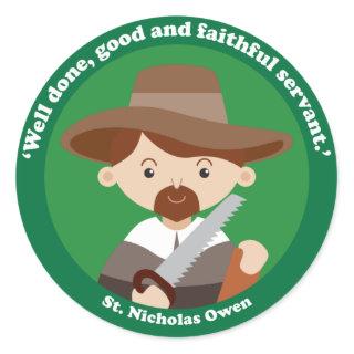 St. Nicholas Owen Classic Round Sticker