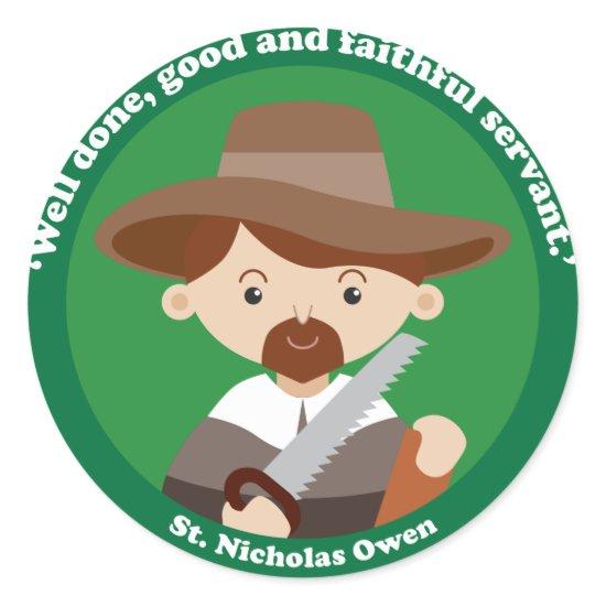 St. Nicholas Owen Classic Round Sticker