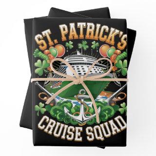 St Patrick's Day Cruise Squad 2025 Family Matching  Sheets
