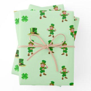 St. Patrick's Day Funny Leprechaun, Hat, Clover  Sheets