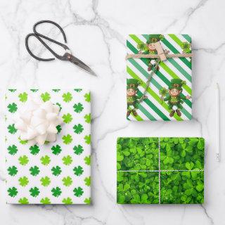 St. Patrick's Day Green Shamrocks Leprechaun Fun 3  Sheets