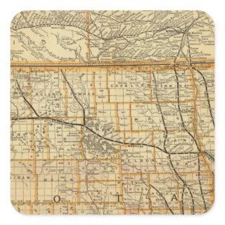 St Paul, Minneapolis and Manitoba Railway 2 Square Sticker
