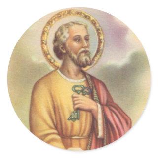 St. Peter the Apostle First Pope Classic Round Sticker