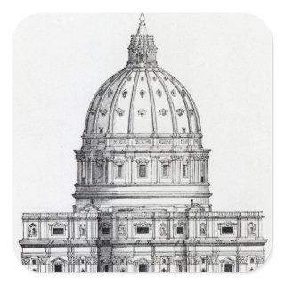 St. Peter's, Rome Square Sticker