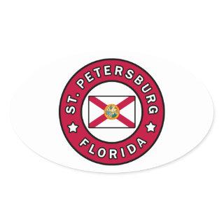 St. Petersburg Florida Oval Sticker