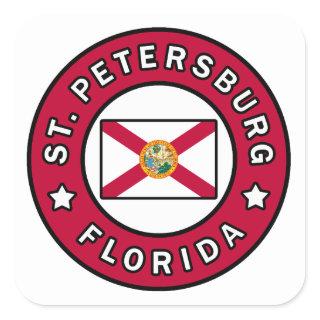 St. Petersburg Florida Square Sticker