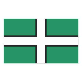 St. Petroc’s flag / Flag of Devon Rectangular Sticker