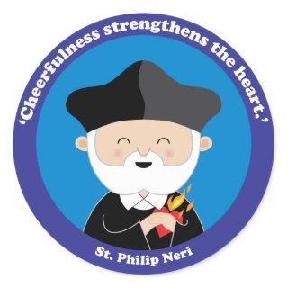 St. Philip Neri Classic Round Sticker