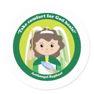 St. Raphael the Archangel Classic Round Sticker