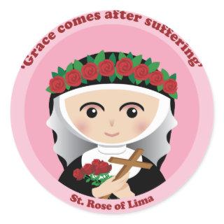 St. Rose of Lima Classic Round Sticker