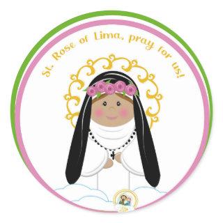 St. Rose of Lima Classic Round Sticker