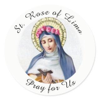 St. Rose of Lima Classic Round Sticker