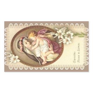 St. Rose of Lima Rectangular Sticker