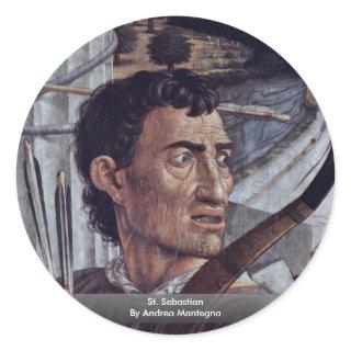 St. Sebastian  By Andrea Mantegna Classic Round Sticker