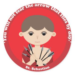 St. Sebastian Classic Round Sticker