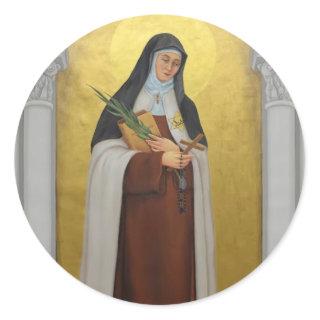 St. Teresa Benedicta of the Cross Carmelite Saint Classic Round Sticker