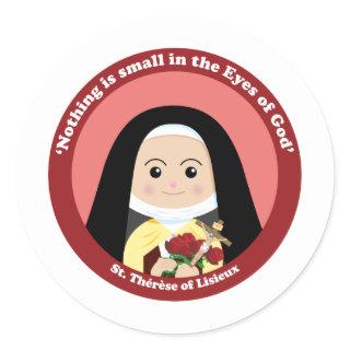 St. Thérèse of Lisieux Classic Round Sticker