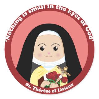 St. Thérèse of Lisieux Classic Round Sticker